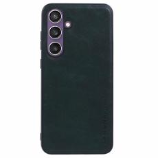 X-Level - X-LEVEL Bojue-3 Mobilskal till Samsung Galaxy S24 FE PU L&auml;der Gr&ouml;n
