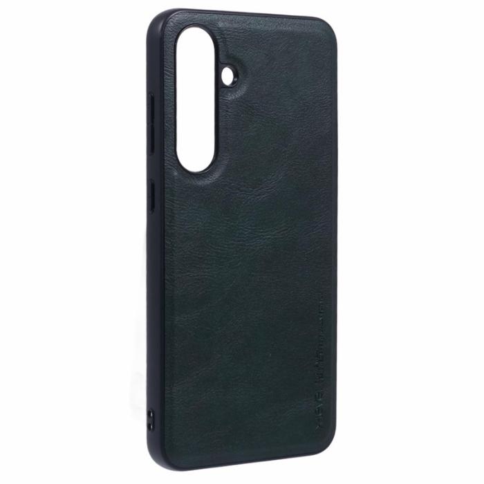 X-Level - X-LEVEL Bojue-3 Mobilskal till Samsung Galaxy S24 FE PU Läder Grön