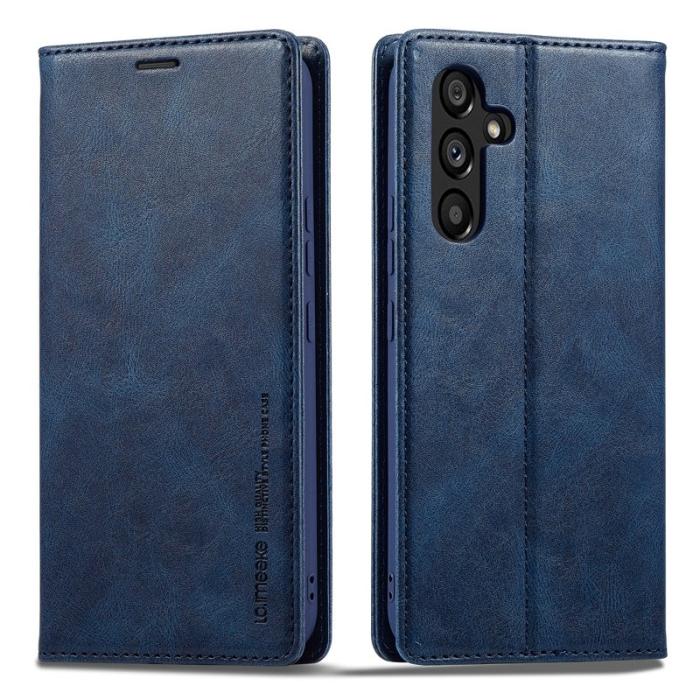 LC.imeeke - LC.IMEEKE Samsung Galaxy S23 FE Plånboksfodral Konstläder - Blå