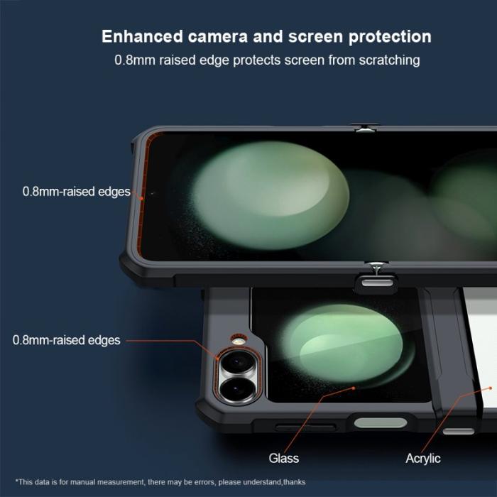 XUNDD - XUNDD Mobilskal till Samsung Galaxy Z Flip7 FE 5G TPU+Acrylic Svart