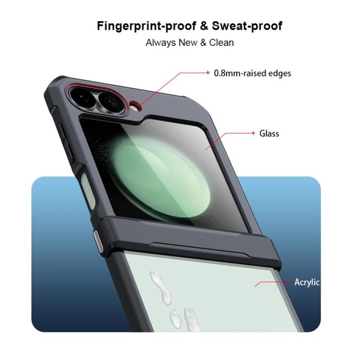 XUNDD - XUNDD Mobilskal till Samsung Galaxy Z Flip7 FE 5G TPU+Acrylic Svart