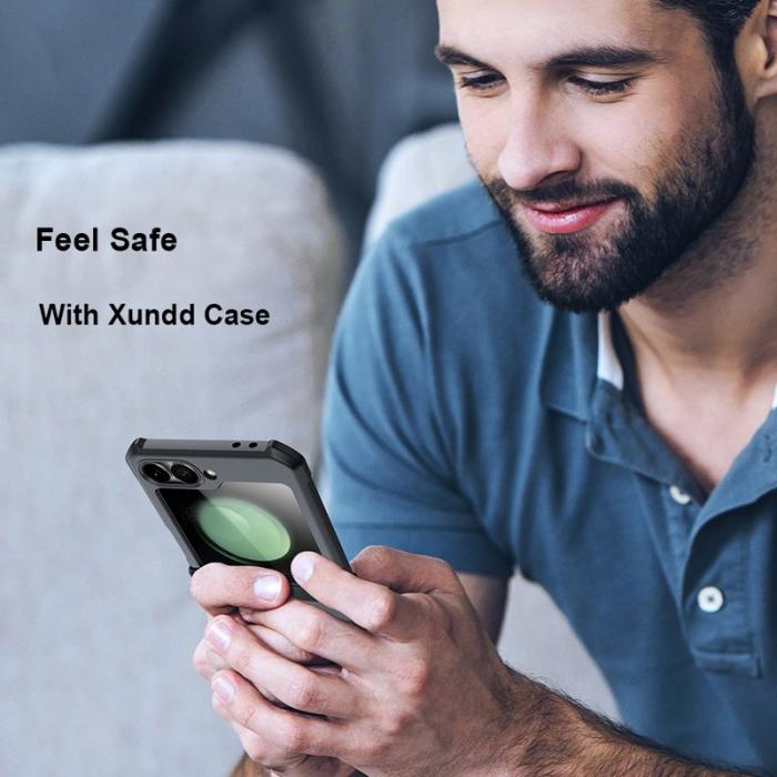 XUNDD - XUNDD Mobilskal till Samsung Galaxy Z Flip7 FE 5G TPU+Acrylic Svart
