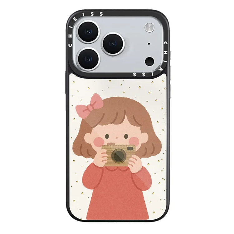 iPhone 17 Pro Max Mobilskal MagSafe Aluminium Silikon (Style O) | 2353 | AlltMobil