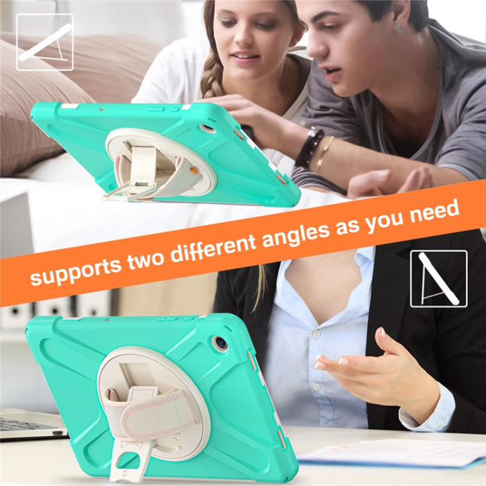 A-One Brand - Galaxy Tab A9 Plus Mobilskal Silikon Rotary Kickstand