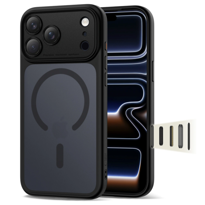 Tech-Protect - Tech-Protect iPhone 17 Pro Max Mobilskal Magsafe Peak - Matte Svart