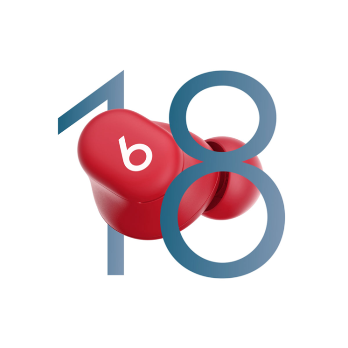 Apple - Apple Beats Solo Buds In-Ear Trådlös - Genomskinligt Röd