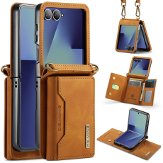 DG.MING - DG.MING Galaxy Z Flip 7 Mobilskal Detachable M2 - Brun