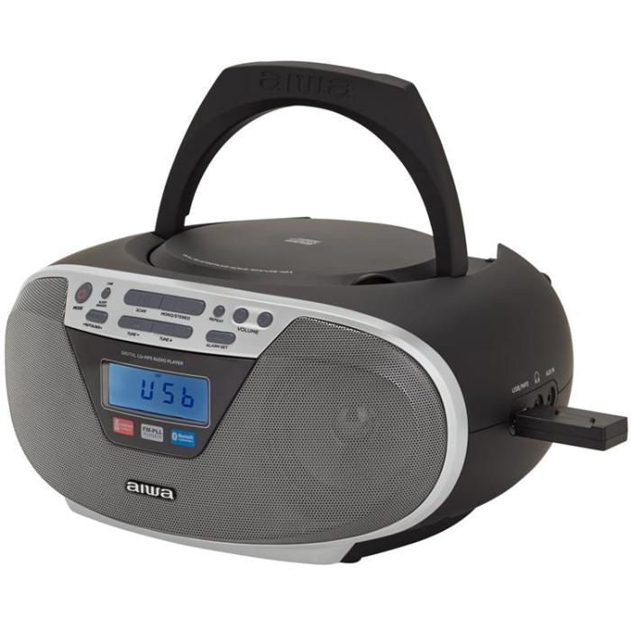 AIWA - Aiwa Radio med CD-spelare och Bluetooth - Silver