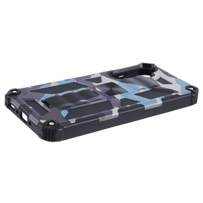 OEM - Mobilskal för Samsung Galaxy S26 Plus Kickstand PC + TPU - Marinblå