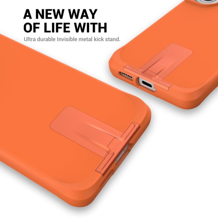 OEM - Mobilskal för Samsung Galaxy S26 Plus Kickstand PC + TPU - Orange