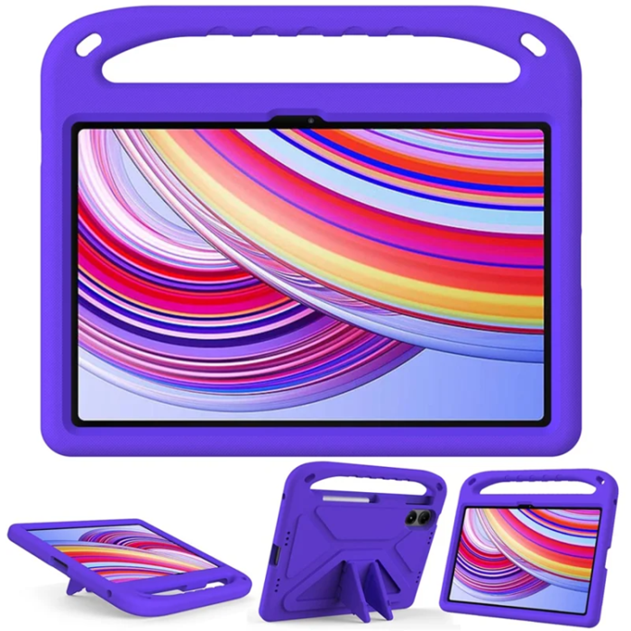 A-One Brand - Xiaomi Redmi Pad Pro/5G/Poco Pad Skal EVA Handgrepp Kickstand - Lila