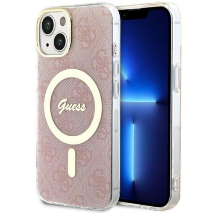 Guess - Guess iPhone 14 Plus Mobilskal MagSafe - Rosa