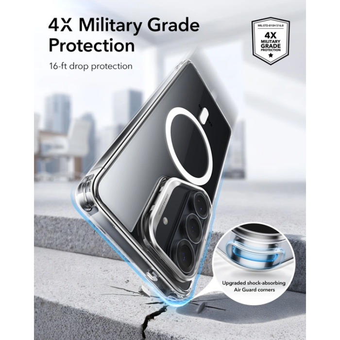 ESR - ESR Mobilskal För Galaxy S26 Plus Magsafe Classic Hybrid Kickstand - Clear