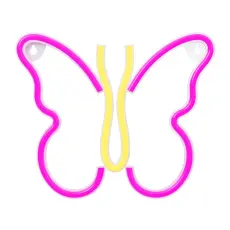 Neolia - Neolia LED Neon Light BUTTERFLY NNE03 - Rosa