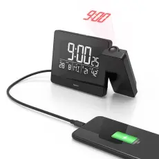 Hama - HAMA Väckarklocka Projektion Plus Charge - Svart