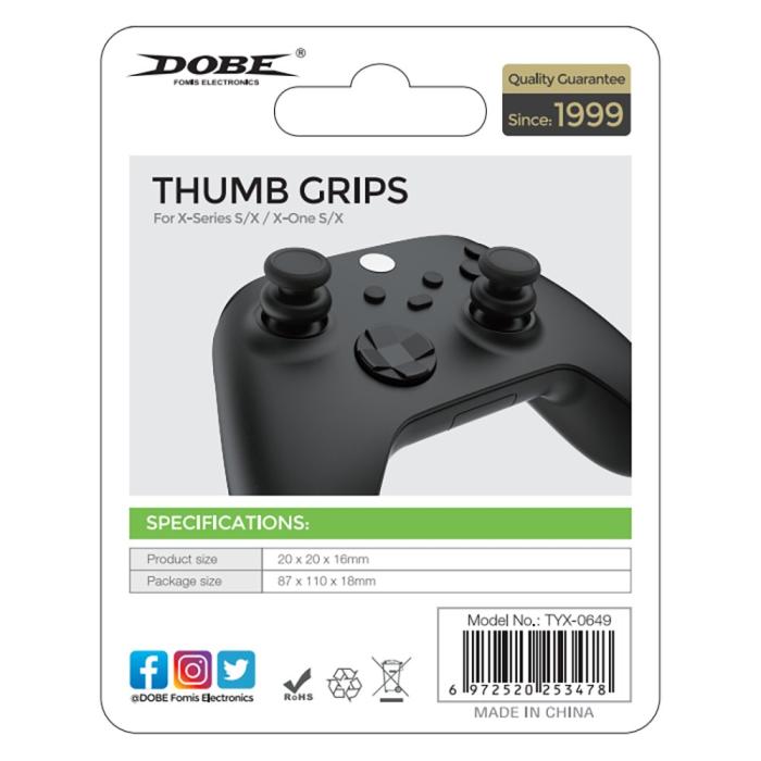 Dobe - [2-PACK] Dobe Tumgrepp för XBOX controller stick - Svart