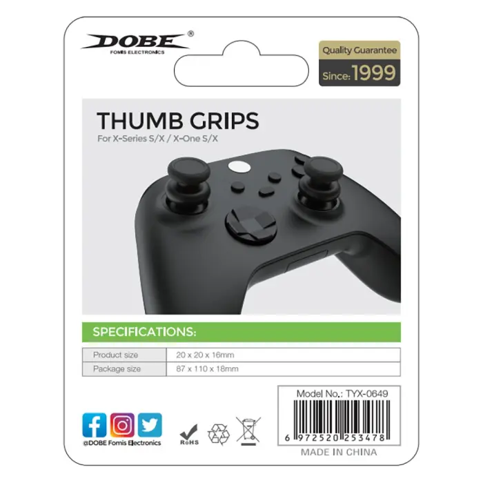 Dobe - [2-PACK] Dobe Tumgrepp för XBOX controller stick - Svart