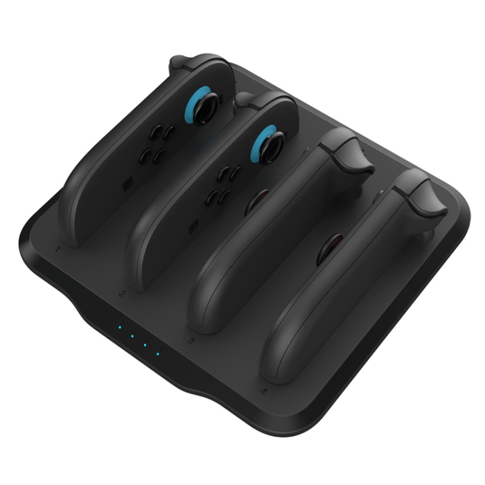 OEM - Nintendo Switch 2 Laddningsdocka med 4 platser och LED-indikator