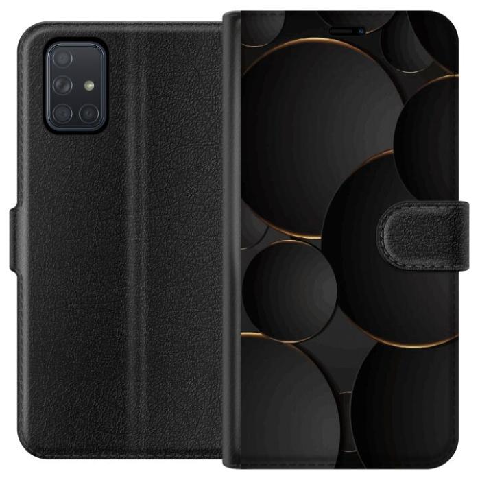 iSecrets - Plånboksfodral till Samsung Galaxy A71 med Lyxig Cirklar