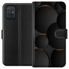 Gustaf - Pl&aring;nboksfodral till Samsung Galaxy A71 med Lyxig Cirklar