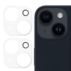 OEM - [2-PACK] iPhone 15 Plus/iPhone 15 Kameralinsskydd i Härdat glas - Clear