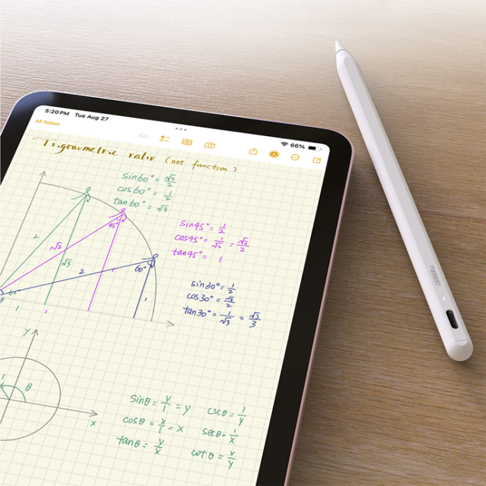 Metapen - Metapen Stylus Pencil För iPad A8 - Vit