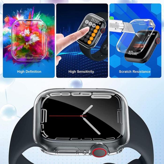 OEM - TPU Skal Apple Watch 7 45 mm - Transparent