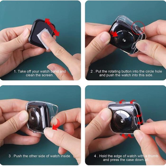 OEM - TPU Skal Apple Watch 7 45 mm - Transparent