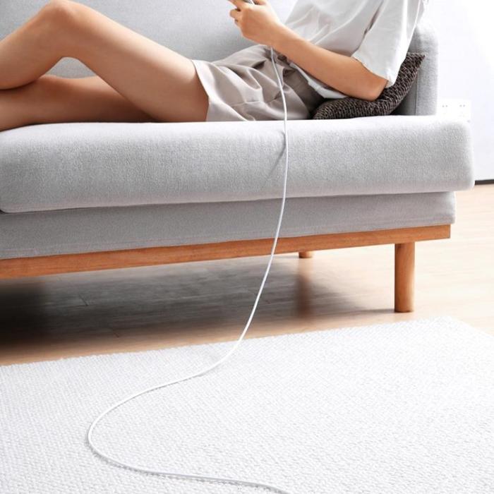 BASEUS - Baseus Superior SUPERVOOC USB-C till USB-A kabel 65W 1m - Vit