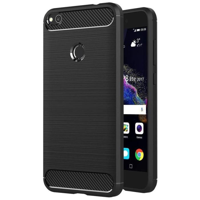 UTGATT1 - Huawei P8 Lite (2017) Skal Forcell Carbon - Svart