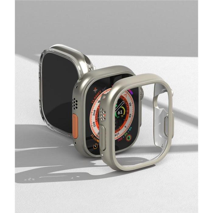 Ringke - [2-Pack] Ringke Apple Watch Ultra (49mm) Skal Slim - Clear/Grå