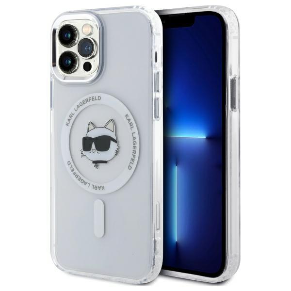 Karl Lagerfeld iPhone 12/12 Pro Mobilskal MagSafe IML Choupette Head - Vit | 2353 | AlltMobil