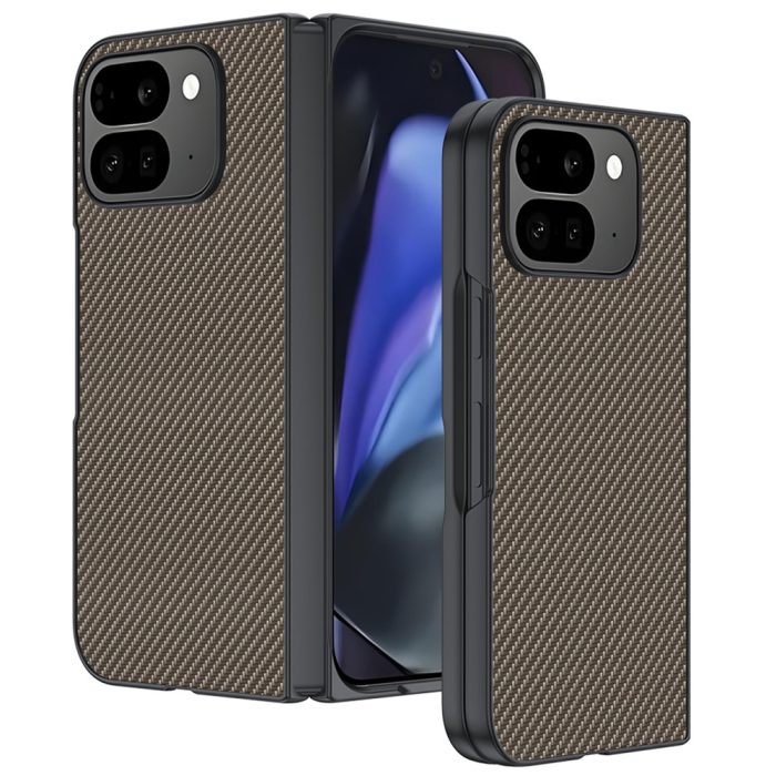 A-One Brand - Google Pixel 10 Pro Fold Mobilskal Carbon Fiber - Guld
