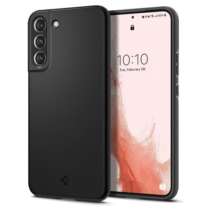 UTGATT - Spigen Thin Fit Skal Galaxy S22 - Svart