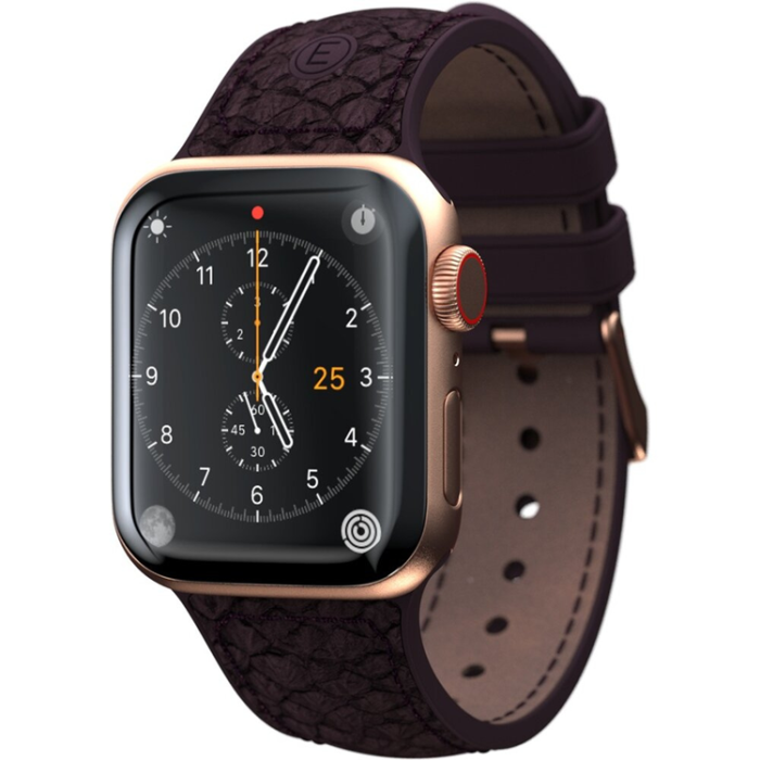 UTGATT1 - Njord by Elements Laxläder Apple Watch 2/3/4/5/6/7/SE (44/45 mm) - Lila