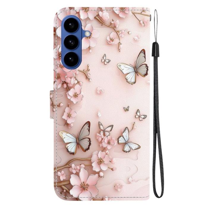 OEM - Samsung Galaxy S26 / S26 Pro Plånboksfodral Konstläder Ställ - Rosa Fjäril