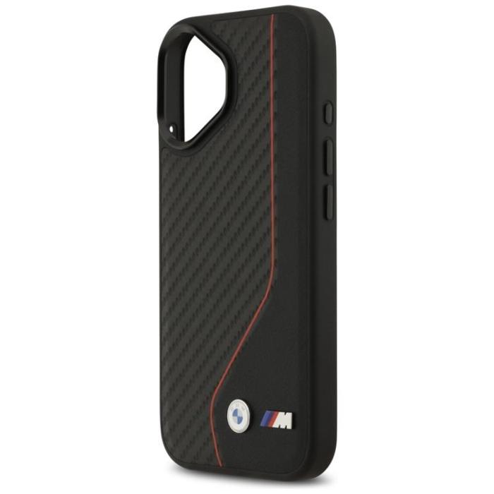 BMW - BMW iPhone 17 Mobilskal MagSafe M Carbon Line & Logo - Röd