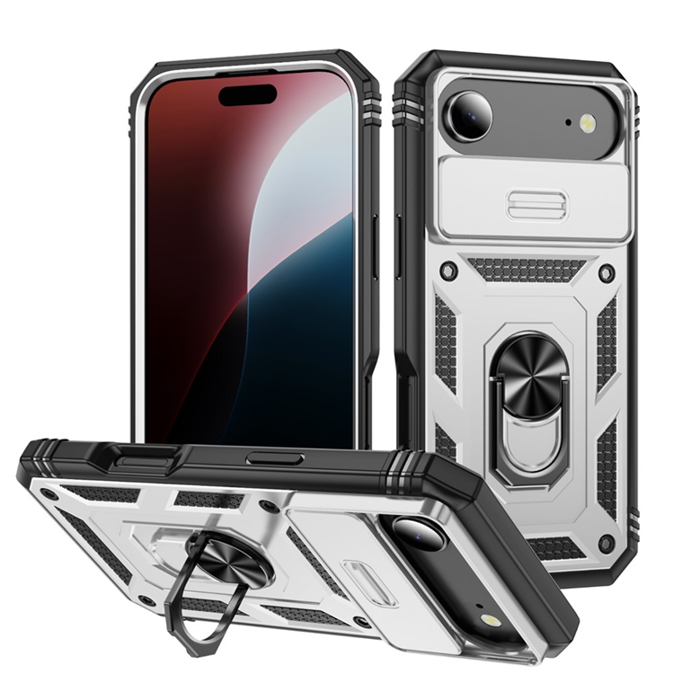 iPhone Air Mobilskal Slide Camshield Kickstand - Vit | 2353 | AlltMobil