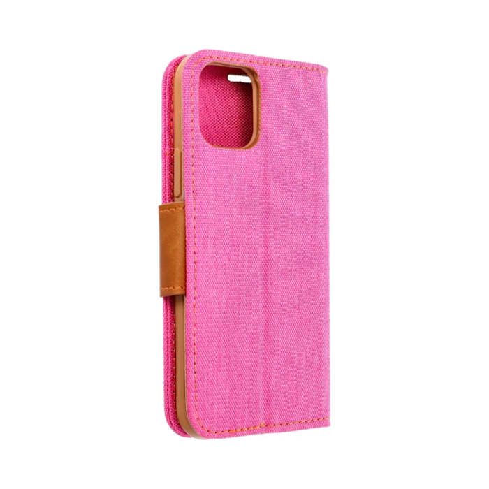 OEM - iPhone 16 Pro Plånboksfodral Canvas - Rosa