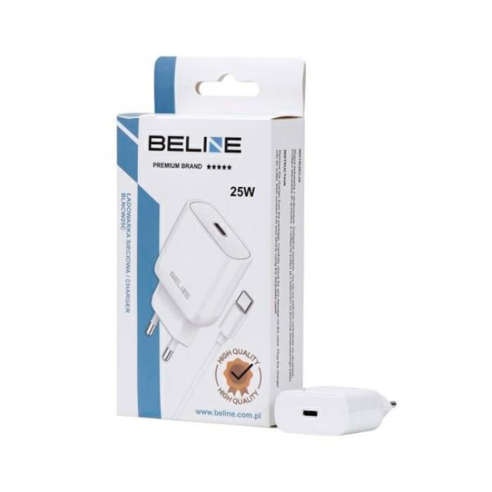 Beline - Beline Väggladdare USB-C Med USB-C Kabel (25W) - Vit
