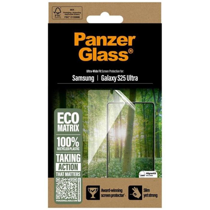 PanzerGlass - PanzerGlass Galaxy S25 Ultra Härdat Glas Skärmskydd Eco Matrix Ultra-Wide Fit