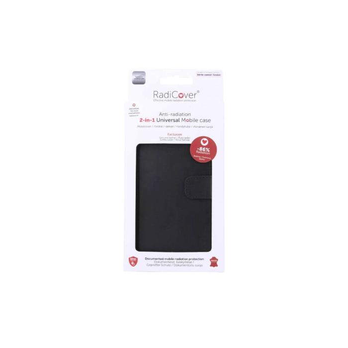 UTGATT - RADICOVER Strålningsskydd Mobilfodral Skinn Universal L, 5,5-6,5
