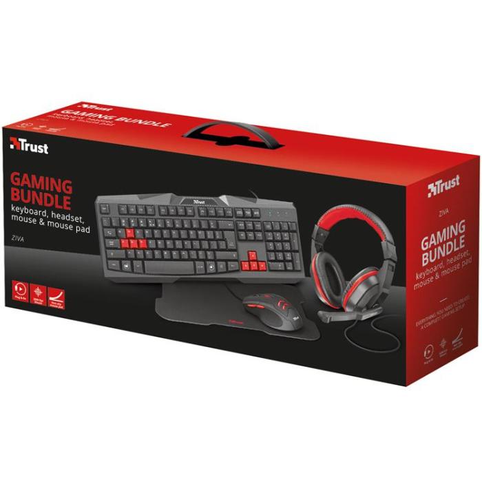 UTGATT1 - TRUST Ziva 4-in-1 Gaming Bundle