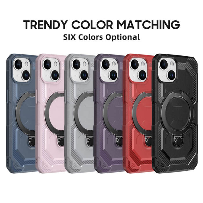 A-One Brand - iPhone 15 Mobilskal MagSafe Kickstand TPU + PC