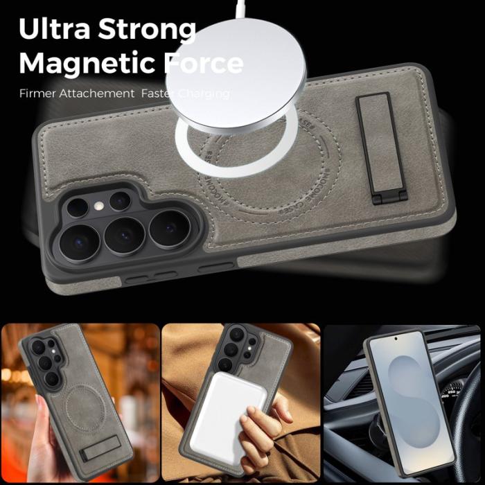 OEM - Mobilskal för Samsung Galaxy S26 Ultra Magnetiskt PC + TPU - Grå