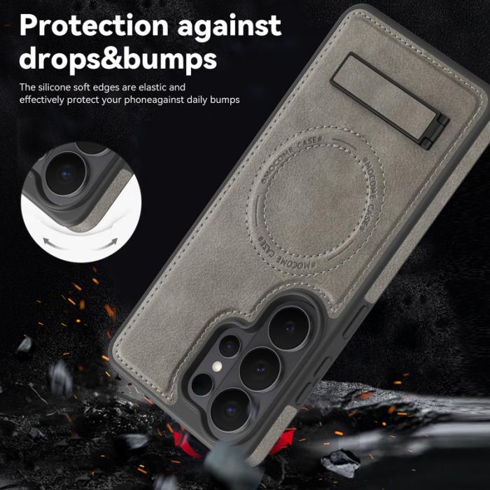 OEM - Mobilskal för Samsung Galaxy S26 Ultra Magnetiskt PC + TPU - Grå