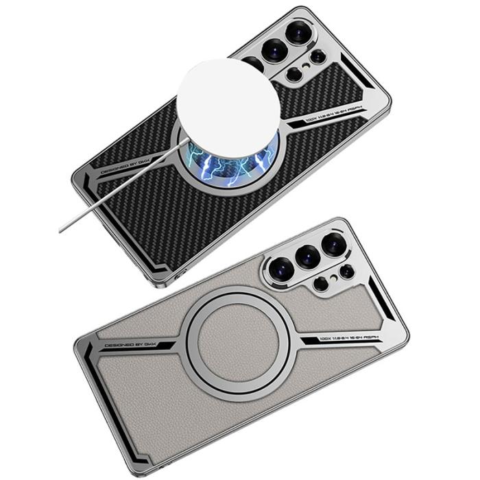 GKK - GKK Mobilskal för Samsung Galaxy S26 Ultra Magnetiskt PC + TPU - Grå