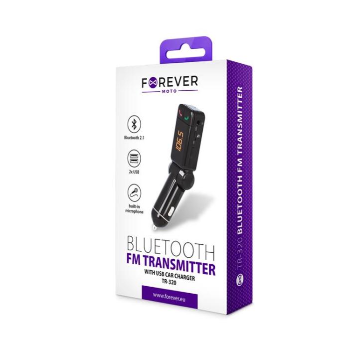 Forever - Forever FM-sändare Bluetooth TR-320 - Svart