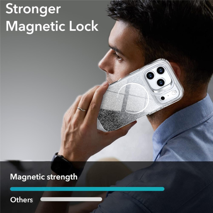 A-One Brand - iPhone 17 Pro Mobilskal MagSafe Shockproof Glitter Gradient