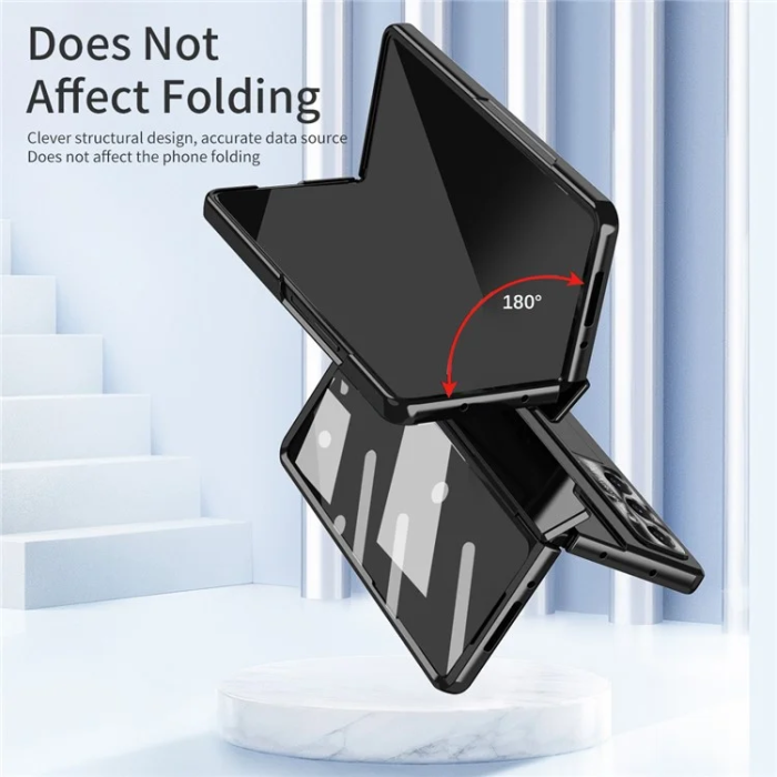 A-One Brand - Galaxy Z Fold 7 5G Mobilskal med Skärmskydd Hinge - Svart